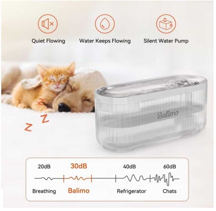 Duże poidełko dla kotów Balimo 3 litry