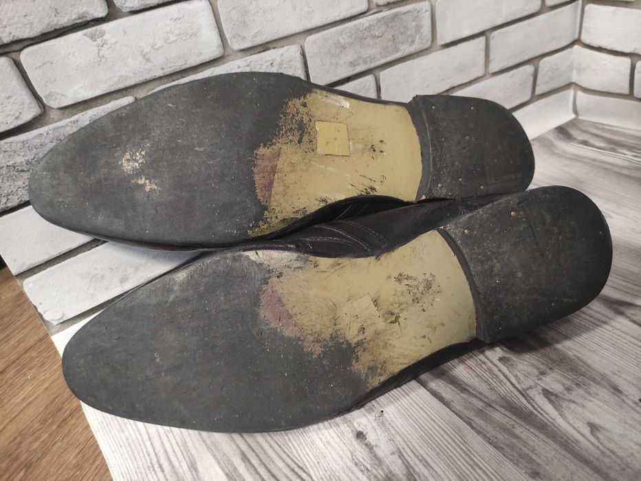 Шкіряні туфлі борги River Island, розмір 46