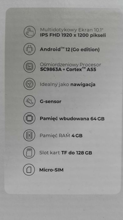 Tablet BLOW Platinum TAB 10, 4/64GB, 10,1" FHD, LTE, GPS. Gwarancja.
