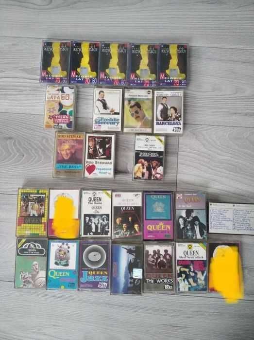 Kasety Freddie Mercury Queen Rod Stewart Bee Gees magnetofonowe