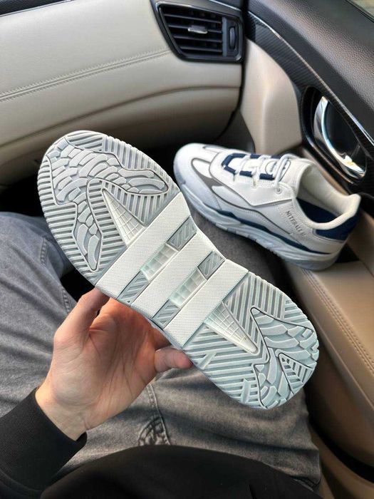 Кросівки Adidas Niteball ll White/Blue premium