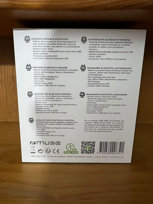 Coluna portátil Muse