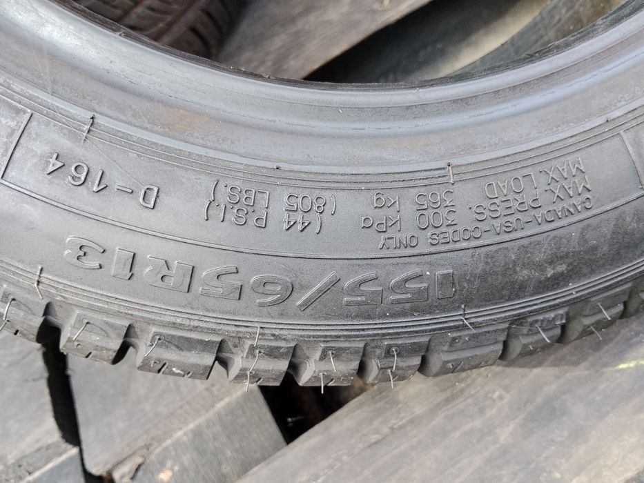 Debica 155 65 r13 2шт шини матіз резина всесезонка QQ гума б'у з Європи
