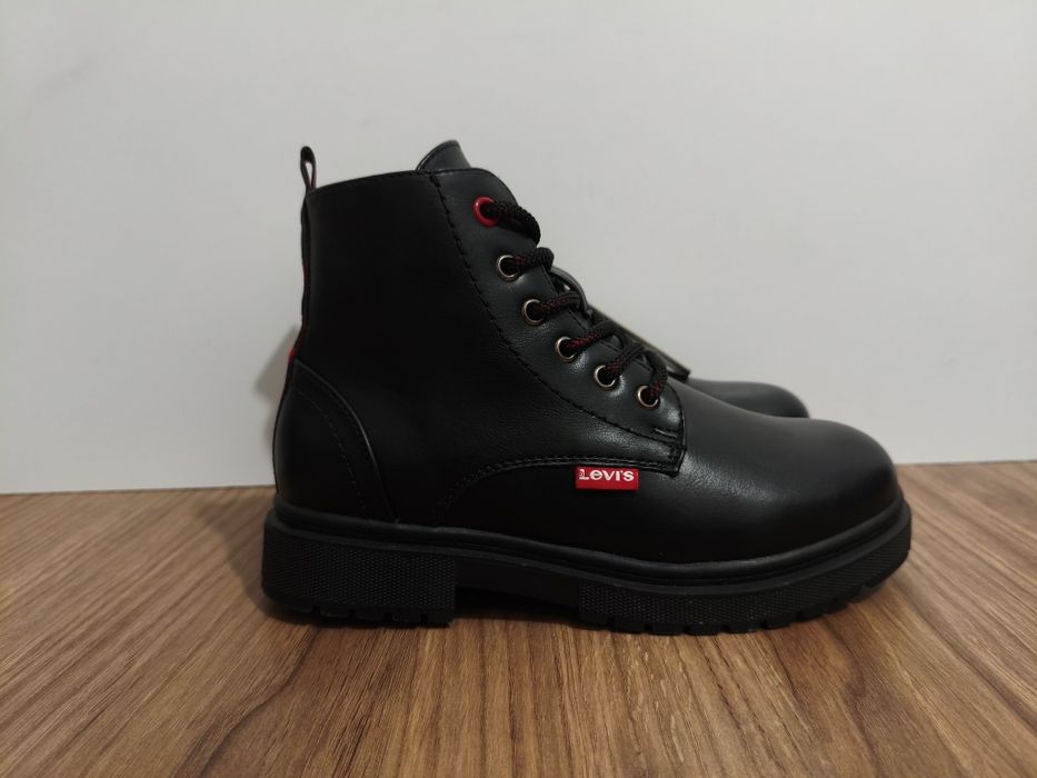 Buty Levis Levi's Strauss Catherine botki czarne na suwaki r. 34 21cm