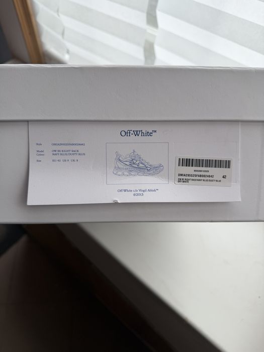 Кросівки off white be right back  navy blue 42