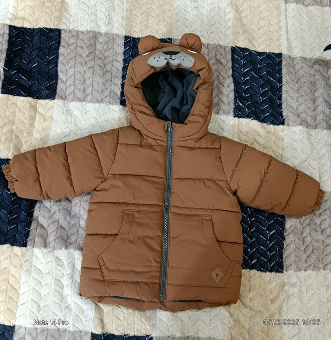 Дитяча зимова куртка, розмір 74-80, заміри на фото