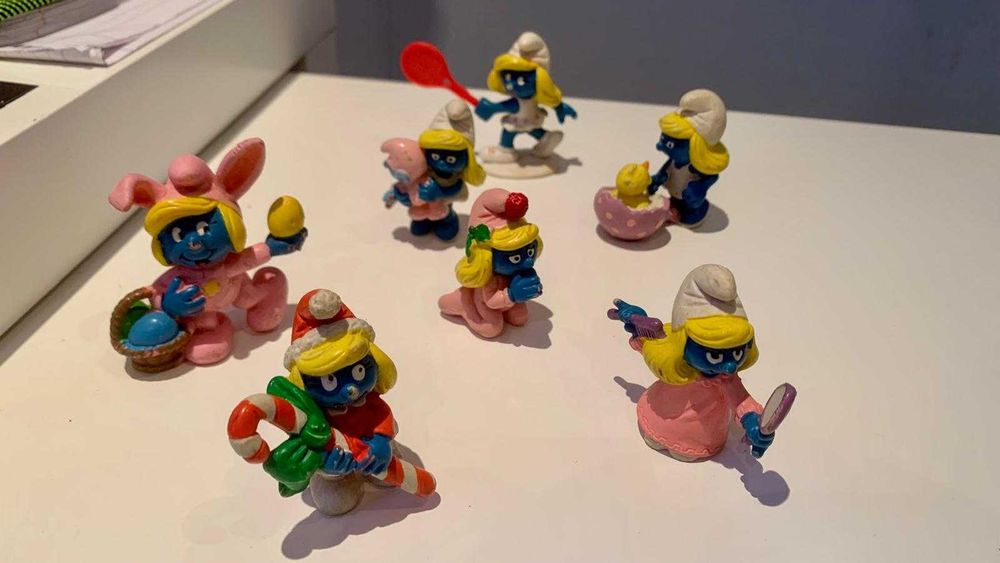 Estrufes (Smurfs) figuras em PVC SCHLEICH - vintage coleção