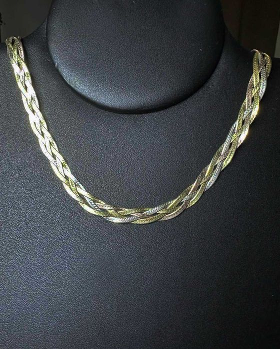 Вінтажний срібний ланцюжок (коса)