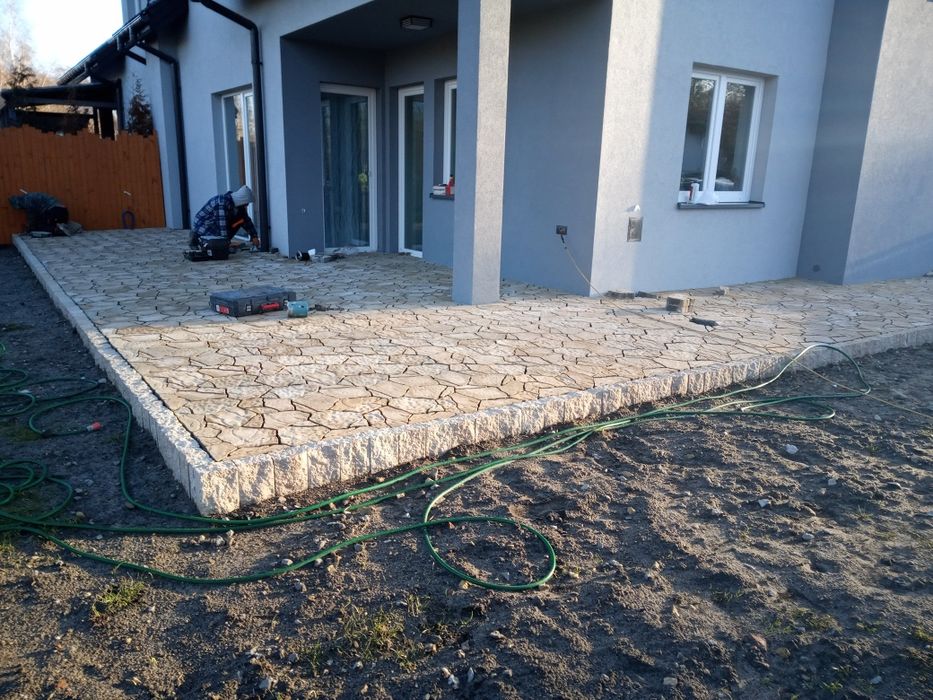 Układanie kostki brukowej brukarstwo drogi dojazdowe