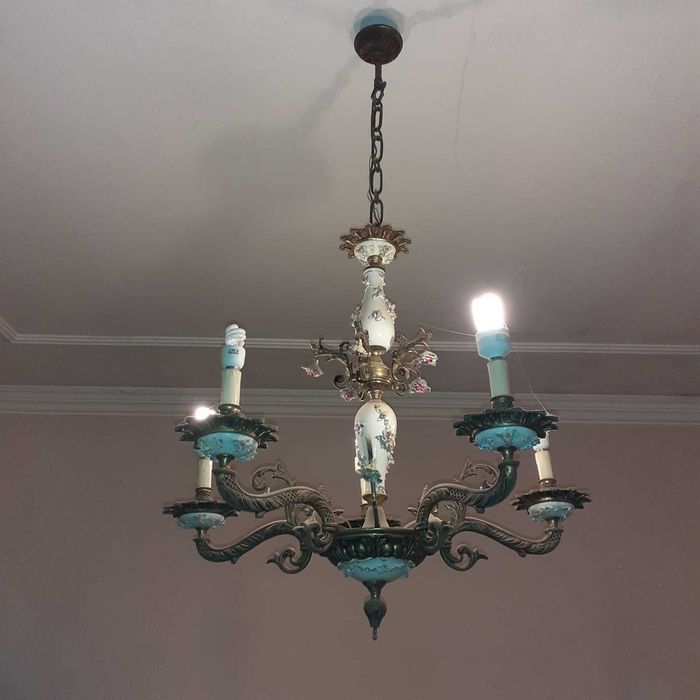 Par de apliques / candeeiros de parede em cristal