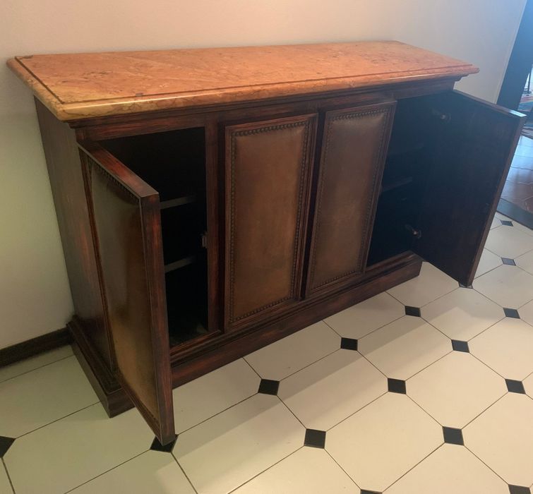 Aparador Mogno Maciço c/
Tampo Mármore Estremoz