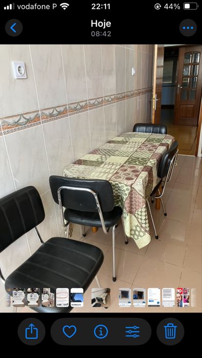 4 Cadeiras estrutura Cromada  = Venda URGENTE