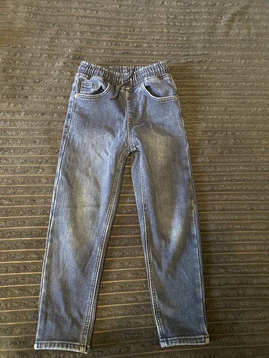 Утеплені штани джинси МОМ спортивні зимові