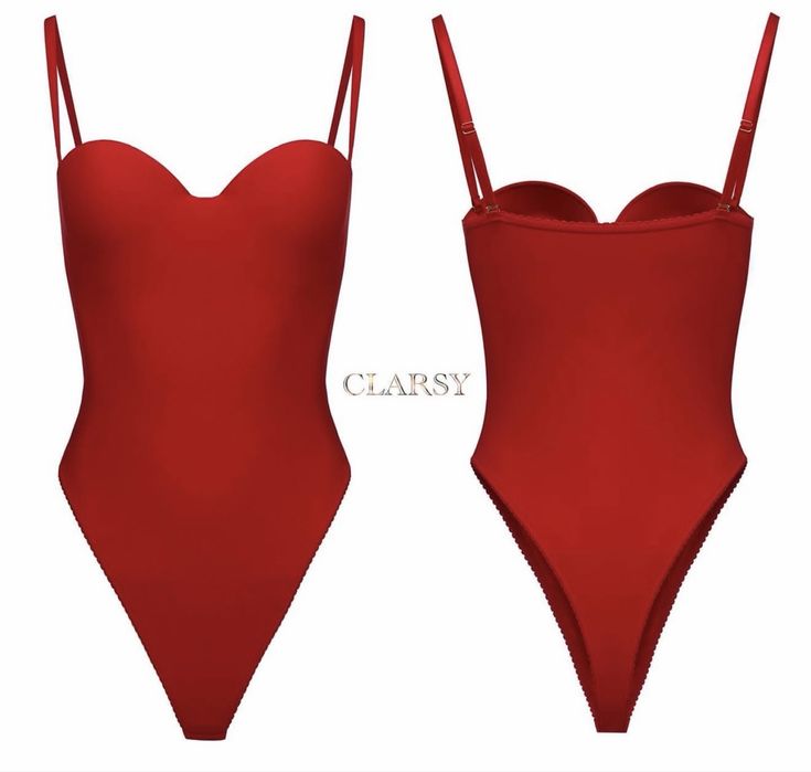 Боди clarsy красное