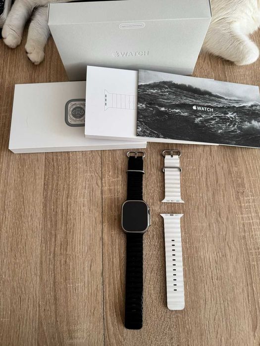 Apple Watch Ultra 1, cały kpl, stan bdb