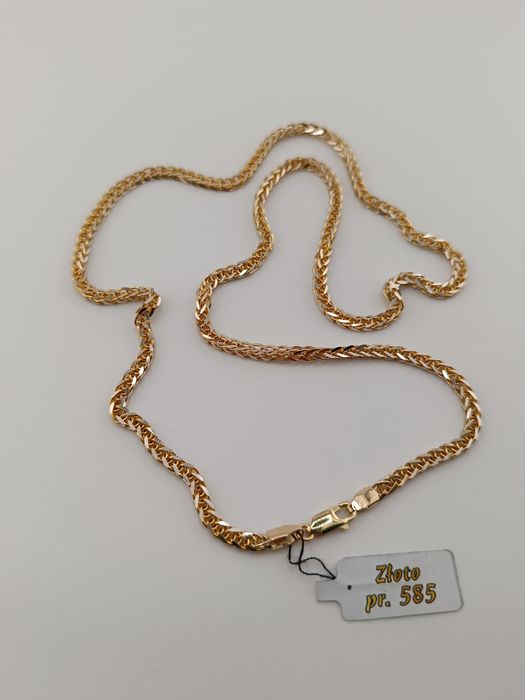 Złoty Łańcuszek Lisi Ogon Pr.585 14K Nowy 60cm