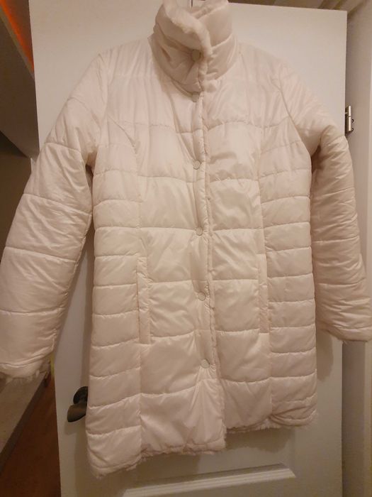 Futerko dwustronne damskie białe Orsay streetwear retro