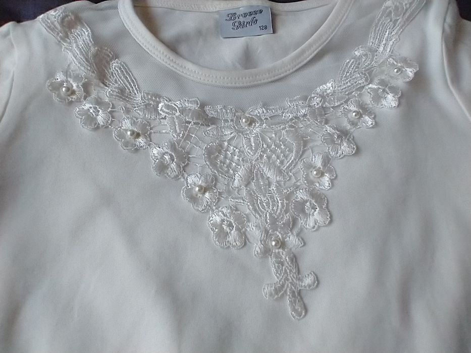 Bluzka dla dziewczynki Breeze Girls perelka zdobienia 152 cm