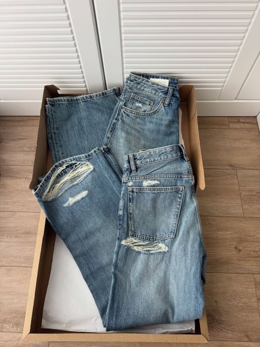 Джинси boyfriend з подертостями Zara бестселер