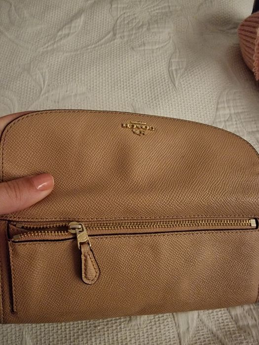 Carteira cartões bege coach