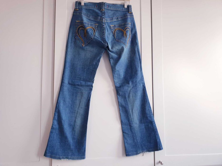 Spodnie dżinsowe jeansy denim vintage Vero Moda flare 38 28/30 a