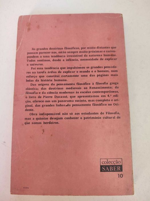Livro - As Grandes Correntes da Filosofia (portes grátis)