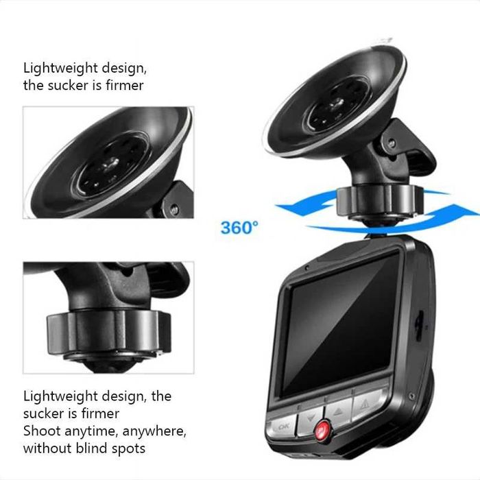 Dashcam Câmara Auto Full HD 1080p (Nova) + Oferta Cartão Memória