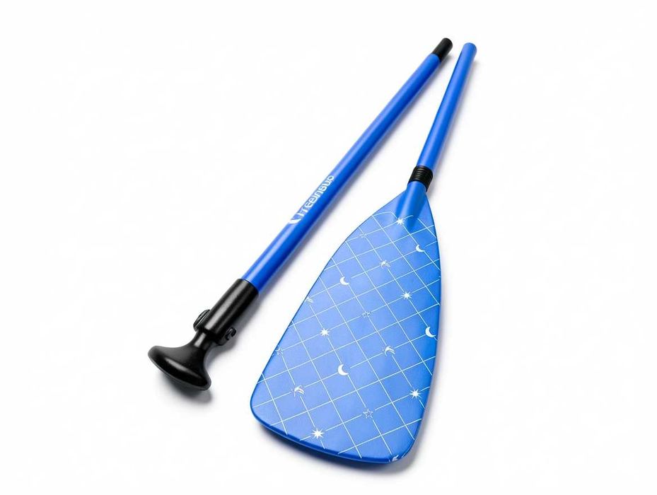 D071 Wiosło SUP Regulowane Pływające Freein Włókno Szklane Nylon Woda Deska Niebieskie Przenośne Składane Akcesoria Do Deski Sup Paddling Akcesoria