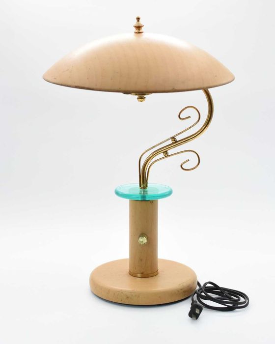 Candeeiro de mesa Banker em metal pintado