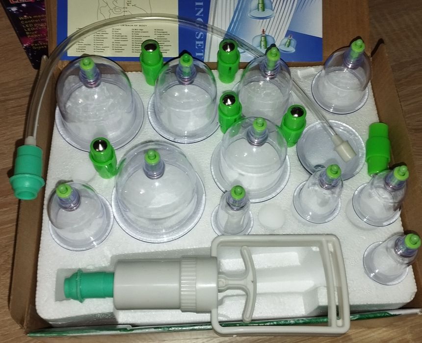 Вакуумные банки KN для массажа ( хиджамы ) набор 12 банок