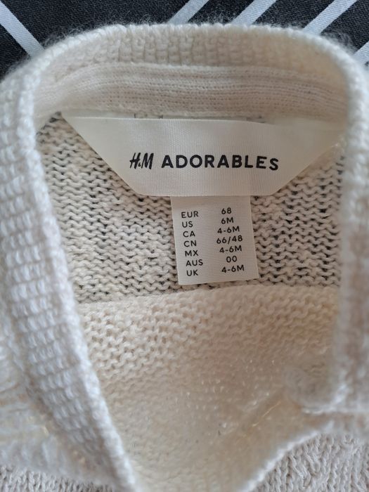 Wełniany komplet swetr i spodnie ze stopkami