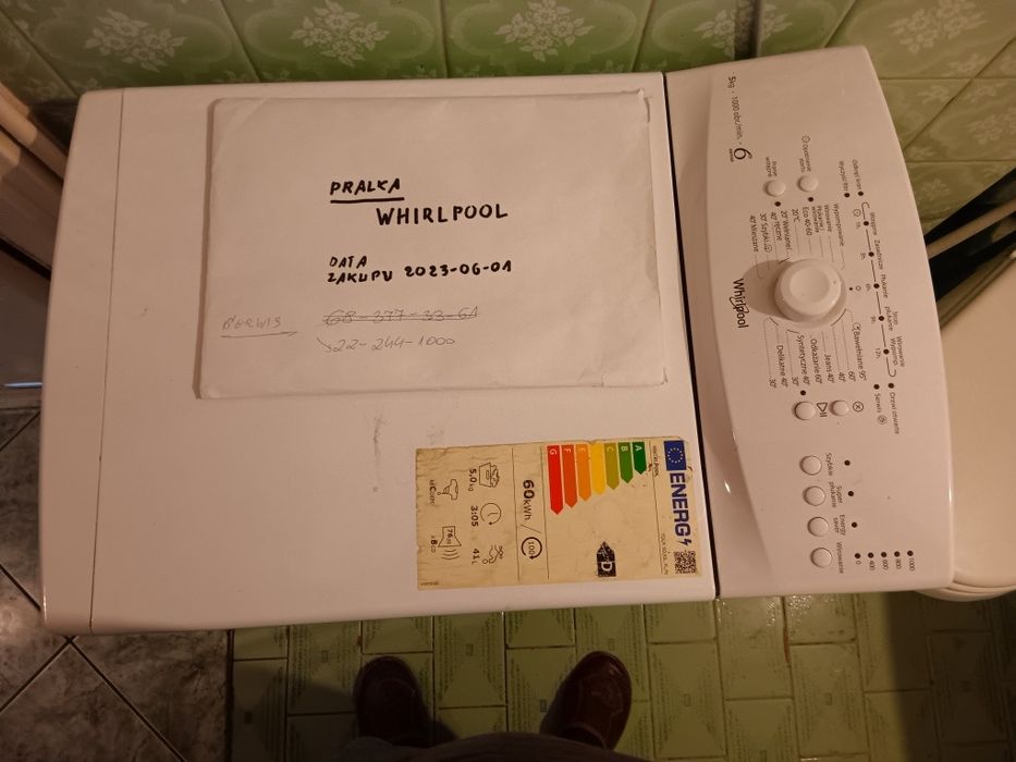 Pralka Whirlpool 3 lata gwarancji