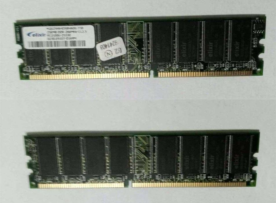 Планки оперативной памяти DDR1 PC400 для старых компьютеров