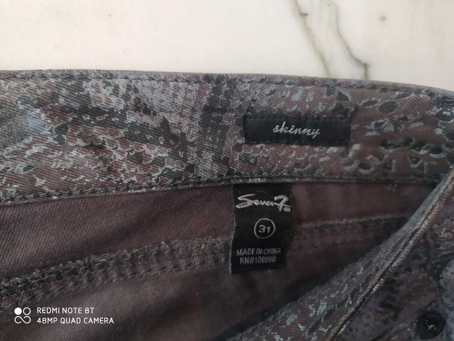 Seven jeans szare L strechowane
