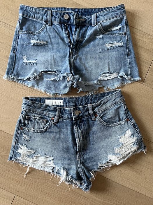 Krótkie spodenki Zara (2 pary)34 roz