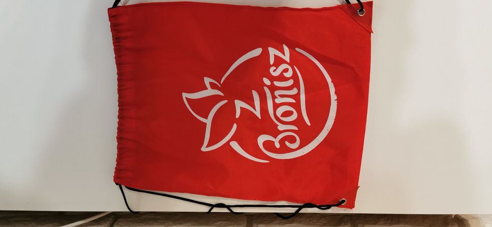 Worek na plecy z logo Bronisz.
