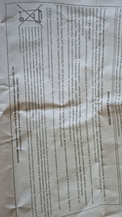 Zegarek  Casio edifice ecb950