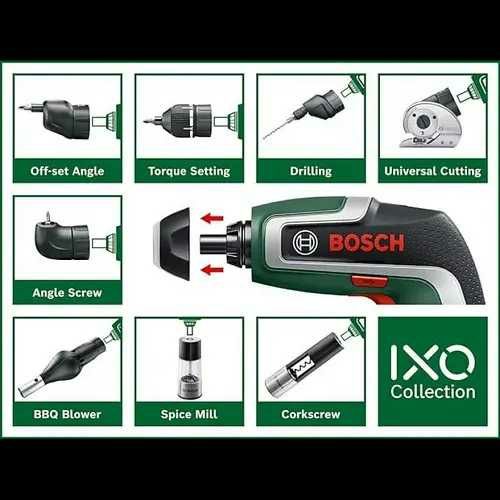Акумуляторна електровикрутка Bosch IXO 7 Angle Set (06039E0003) з кутовою насадкою. Аккумуляторная отвертка Bosch IXO 7 Angle Set  с угловой насадкой.