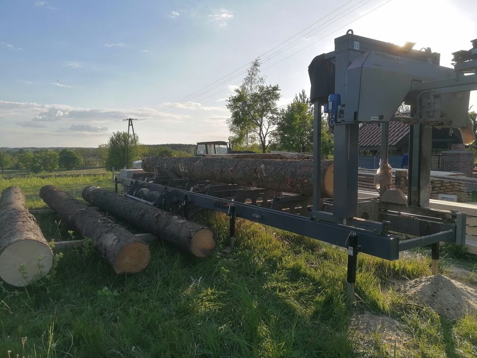 Trak mobilny Tartak przecieranie drewna