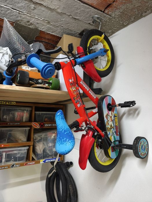 Bicicleta criança patrulha pata