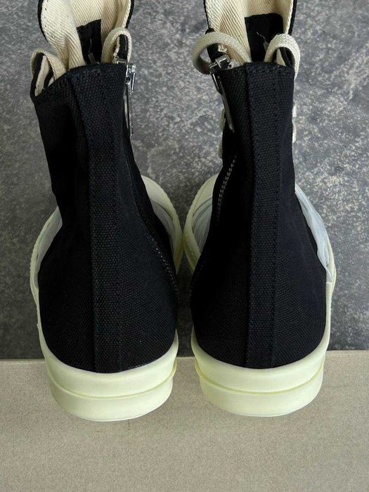 Rick Owens Geobasket Ramones jumbo laces чорні кеди opium archive 41