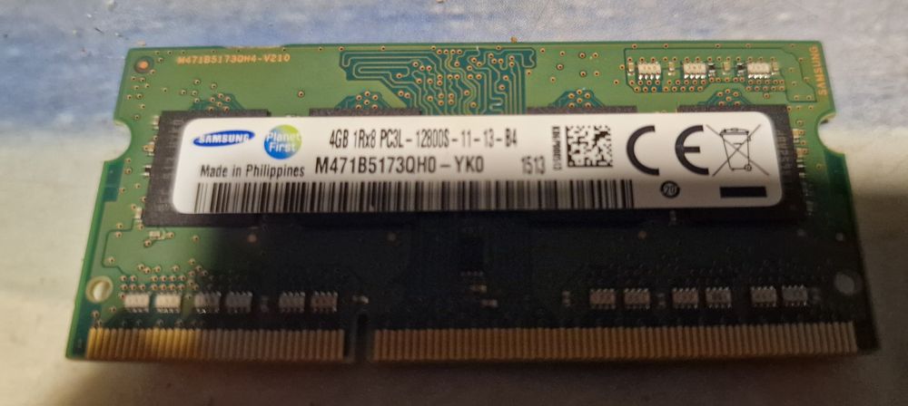 Memórias RAM 4 Gb. DDR3 - PC3-12800 - portátil