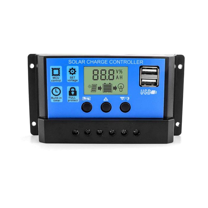 Solarny Regulator ładowania 30A 12V/24V kontroler do panel słonecznych