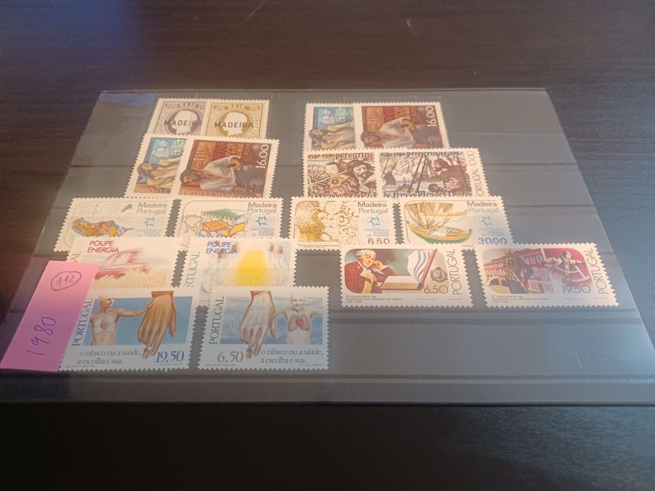 Filatelia - Selos Novos Portugal Década 80