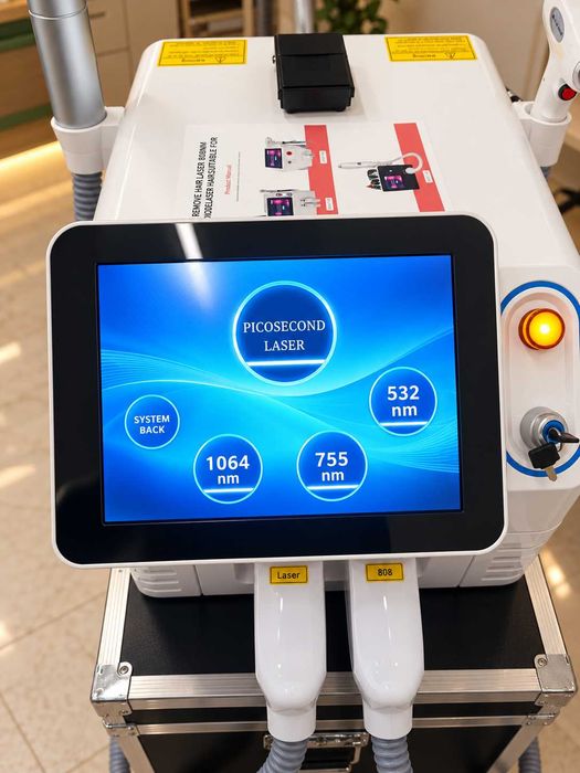 Máquina de depilação a laser, multifunções, 3 em 1