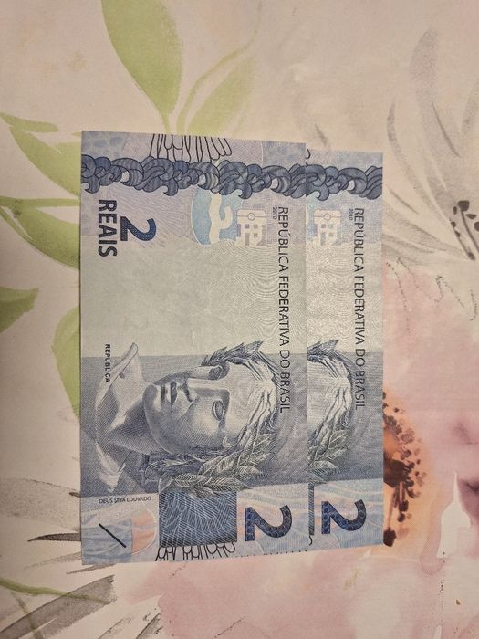 Vendo notas de reais