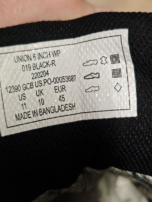 Черевики "5.11 Tactical UNION WATERPROOF 6" BOOT" Black