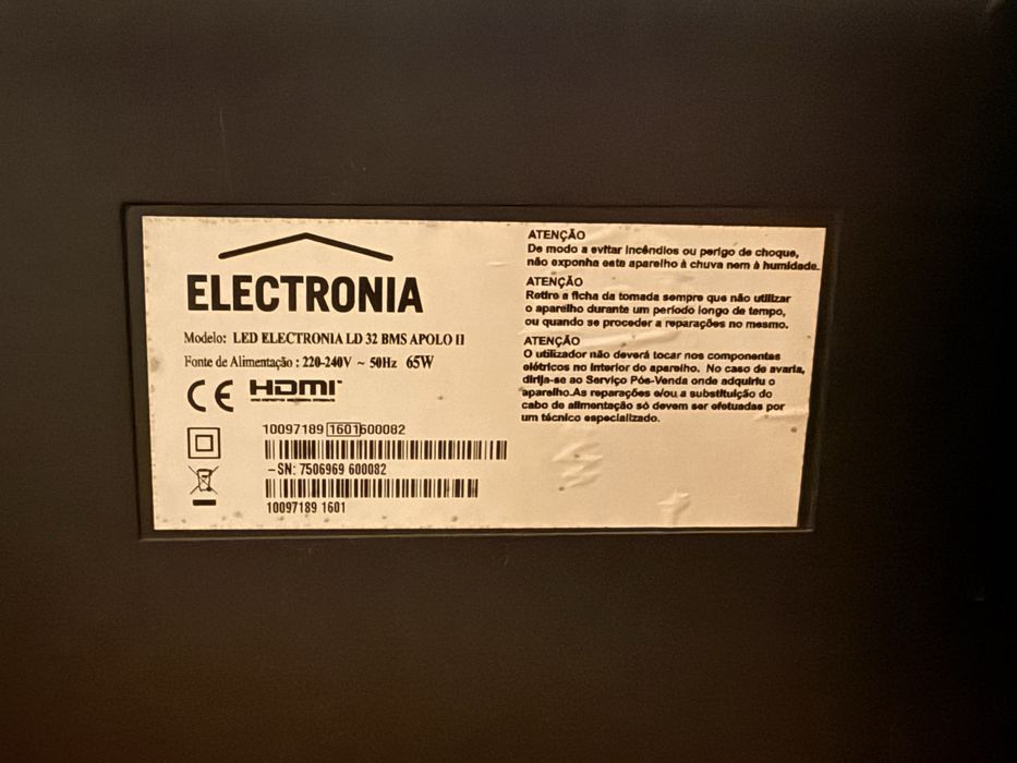 TV Electronia - 32 Polegadas