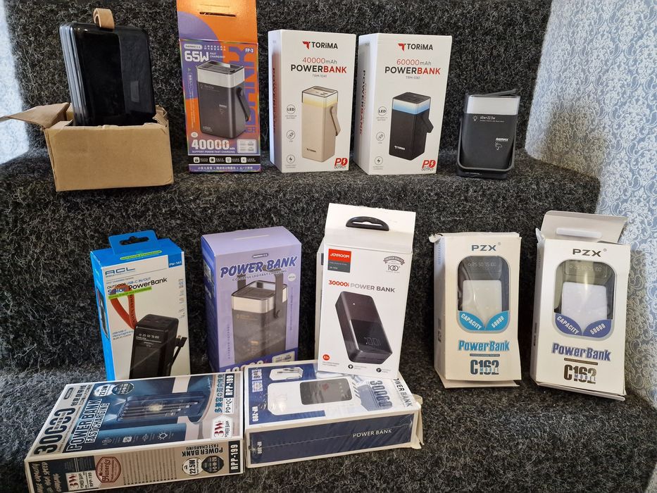 Павербанки powerbank 30, 40, 50, 60mah 22.5w 65w
