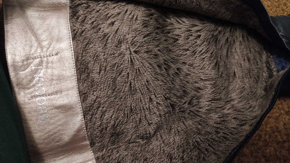 Ботфорты, сапоги зимние, натуральная кожа, 38 размер